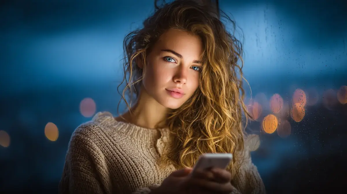 Young woman testing new ai chat apps 2026 app on her smartphone