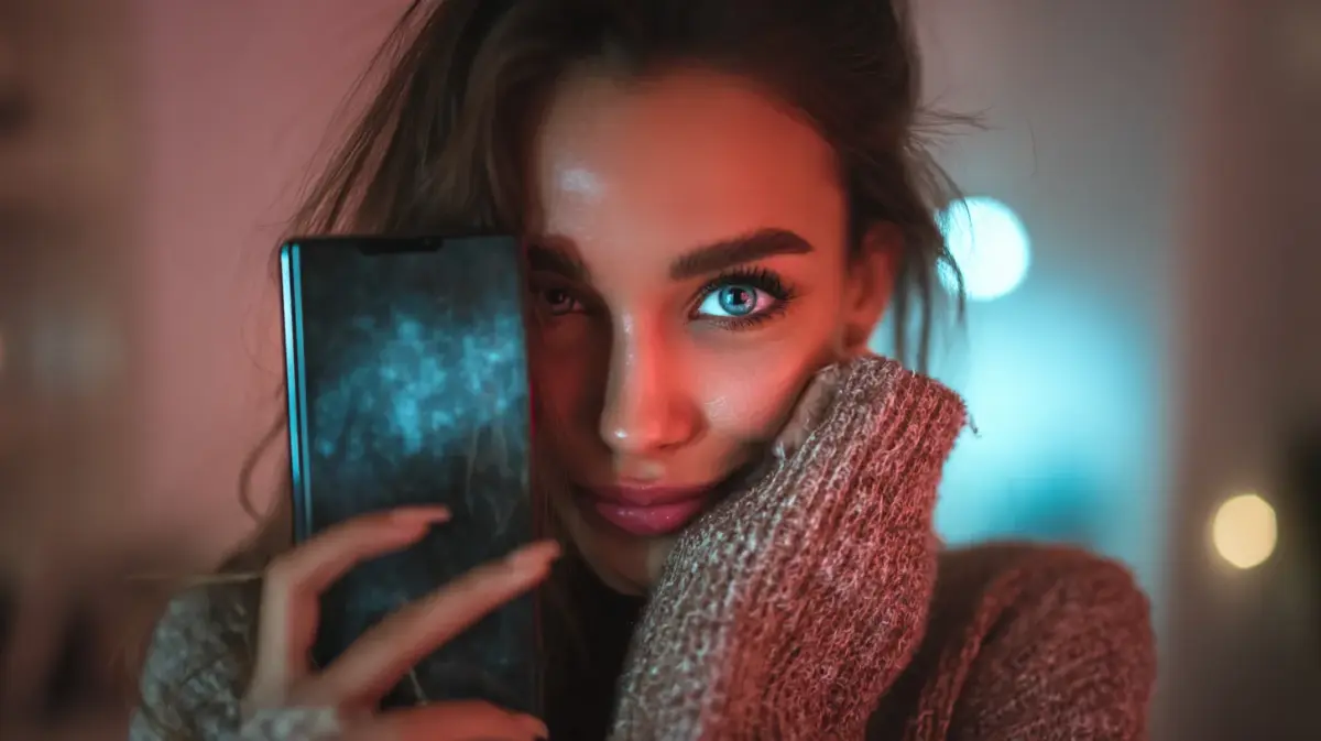 Person exploring talkie ai characters features on their phone